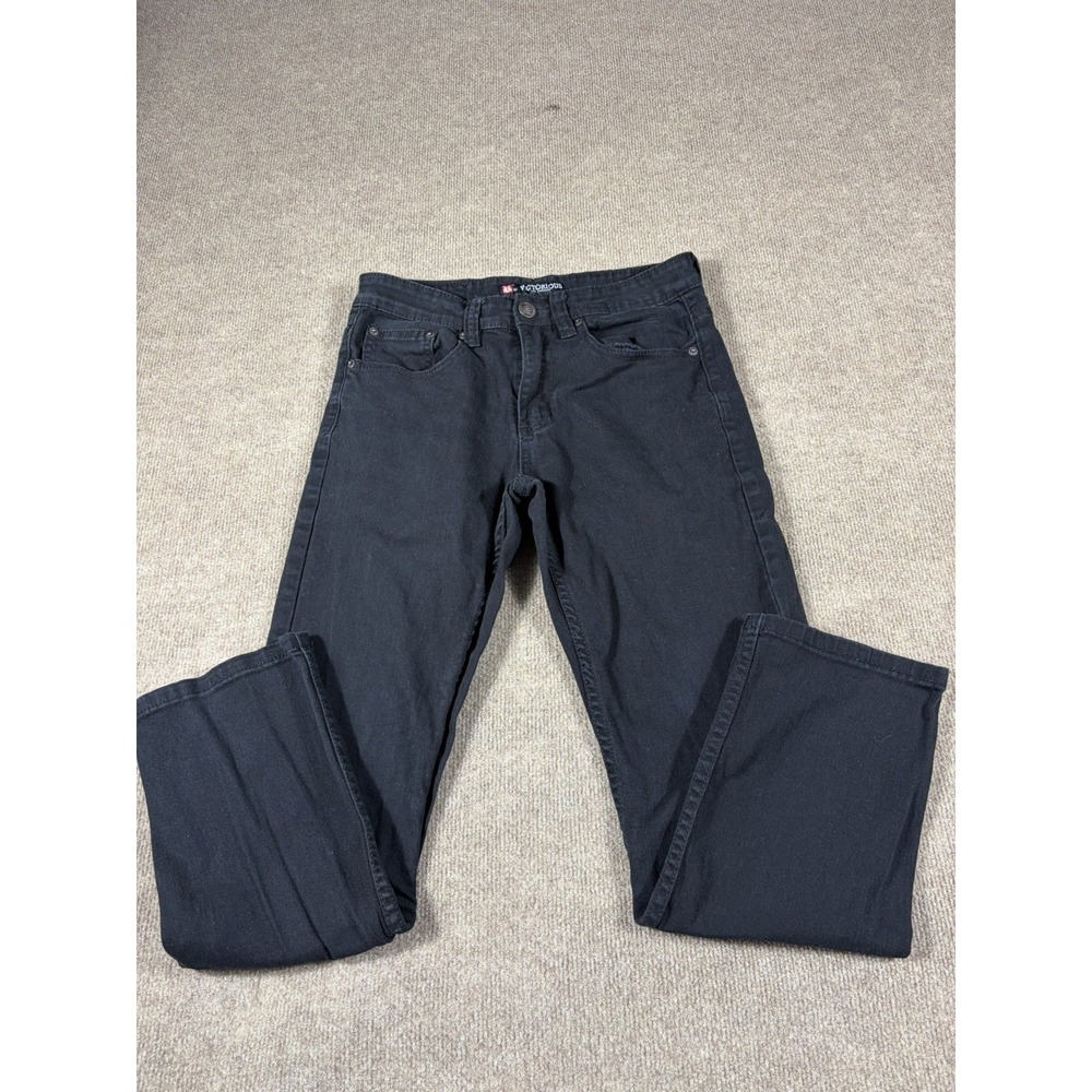 Victorious Los Angeles Black Stretch Jeans Mens 30x30 Straight Leg Denim Pants